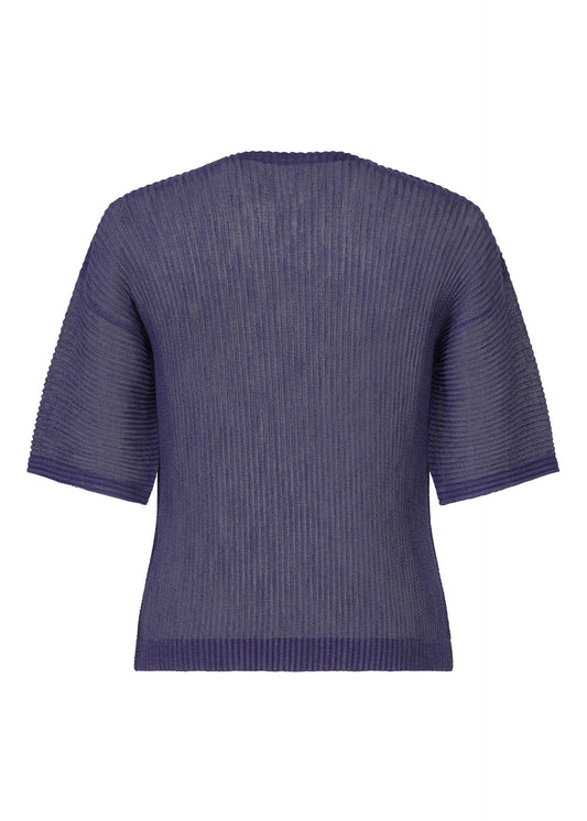 A detail shot of the HOMME PLISSÉ ISSEY MIYAKE RUSTIC MESH t-shirt.