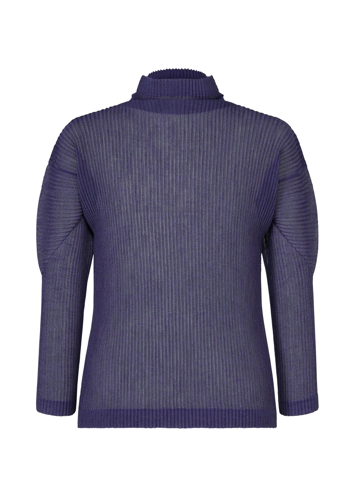 A product shot of the HOMME PLISSÉ ISSEY MIYAKE RUSTIC MESH t-shirt in blue.