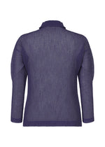 A detail shot of the HOMME PLISSÉ ISSEY MIYAKE RUSTIC MESH t-shirt.