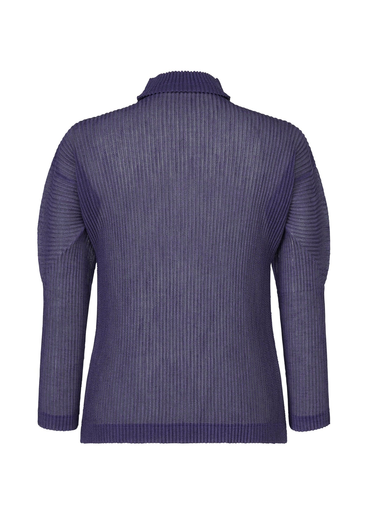 A detail shot of the HOMME PLISSÉ ISSEY MIYAKE RUSTIC MESH t-shirt.