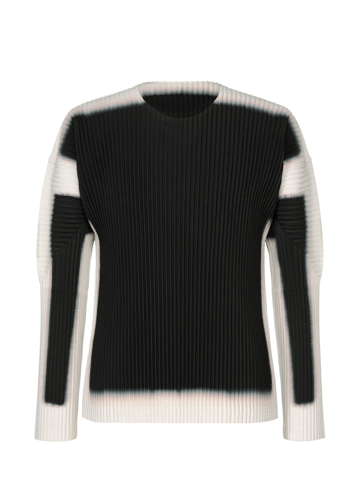 A product shot of the HOMME PLISSÉ ISSEY MIYAKE FRAMEWORK : CHUSEN shirt in black.