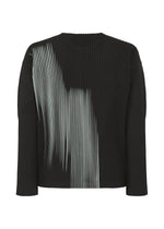 A detail shot of the HOMME PLISSÉ ISSEY MIYAKE IN THE SHADOW shirt.