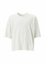 A product shot of the HOMME PLISSÉ ISSEY MIYAKE RELEASE-T BASIC t-shirt in white.