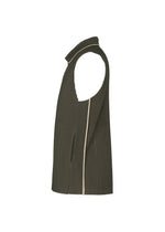 A detail shot of the HOMME PLISSÉ ISSEY MIYAKE EMBROIDERY STRIPES vest.