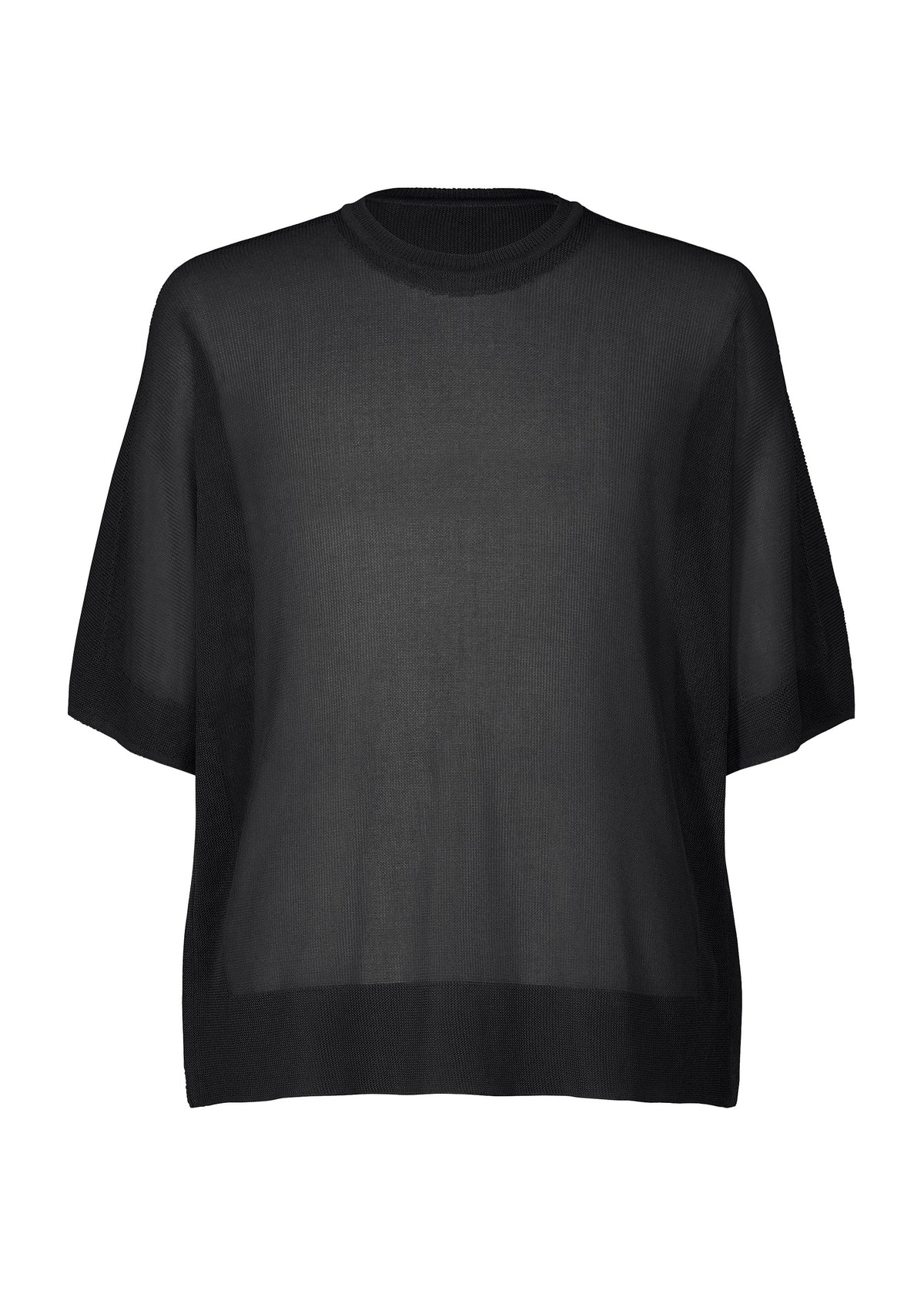 A product shot of the HOMME PLISSÉ ISSEY MIYAKE WASHI FRAMEWORK-T t-shirt in black.