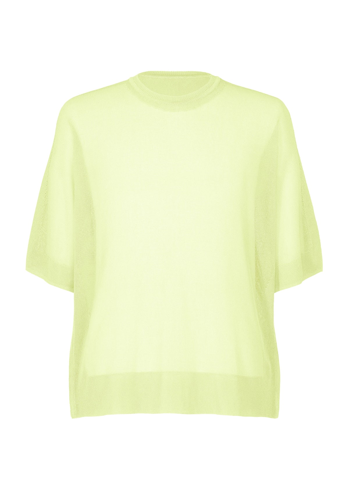 A product shot of the HOMME PLISSÉ ISSEY MIYAKE WASHI FRAMEWORK-T t-shirt in green.