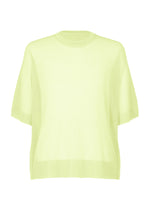 A product shot of the HOMME PLISSÉ ISSEY MIYAKE WASHI FRAMEWORK-T t-shirt in green.