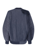 A detail shot of the HOMME PLISSÉ ISSEY MIYAKE IN THE SHADOW KNIT knit.