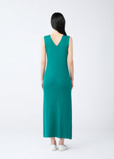 FLAT RIB KNIT Dress Blue Green