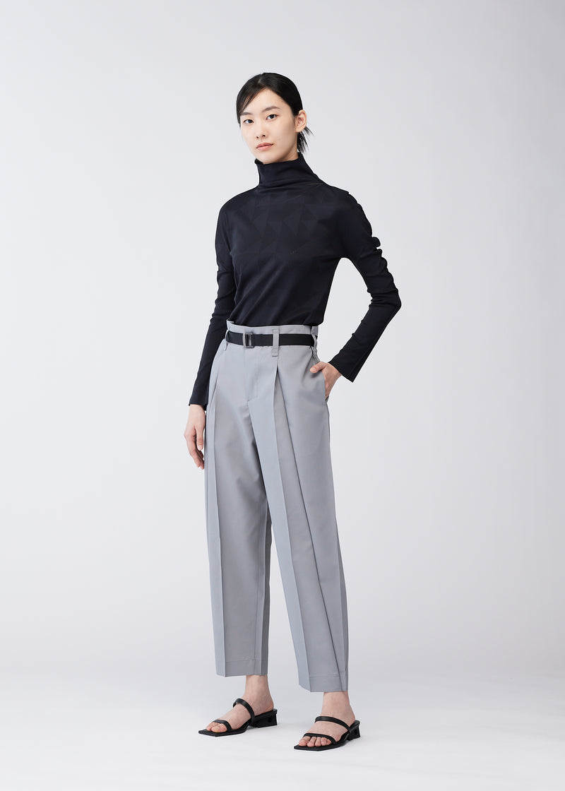 OBLIQUE FOLD BOTTOMS Trousers Grey