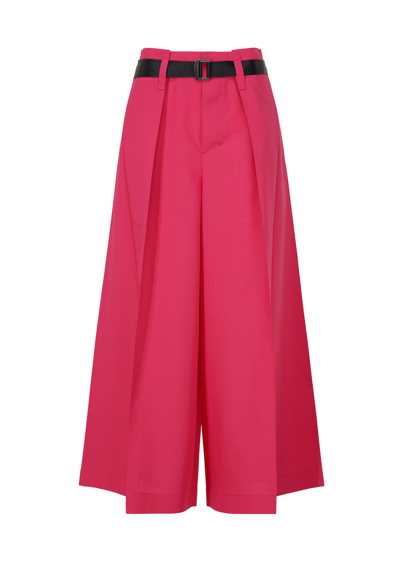 OBLIQUE FOLD BOTTOMS Trousers Magenta