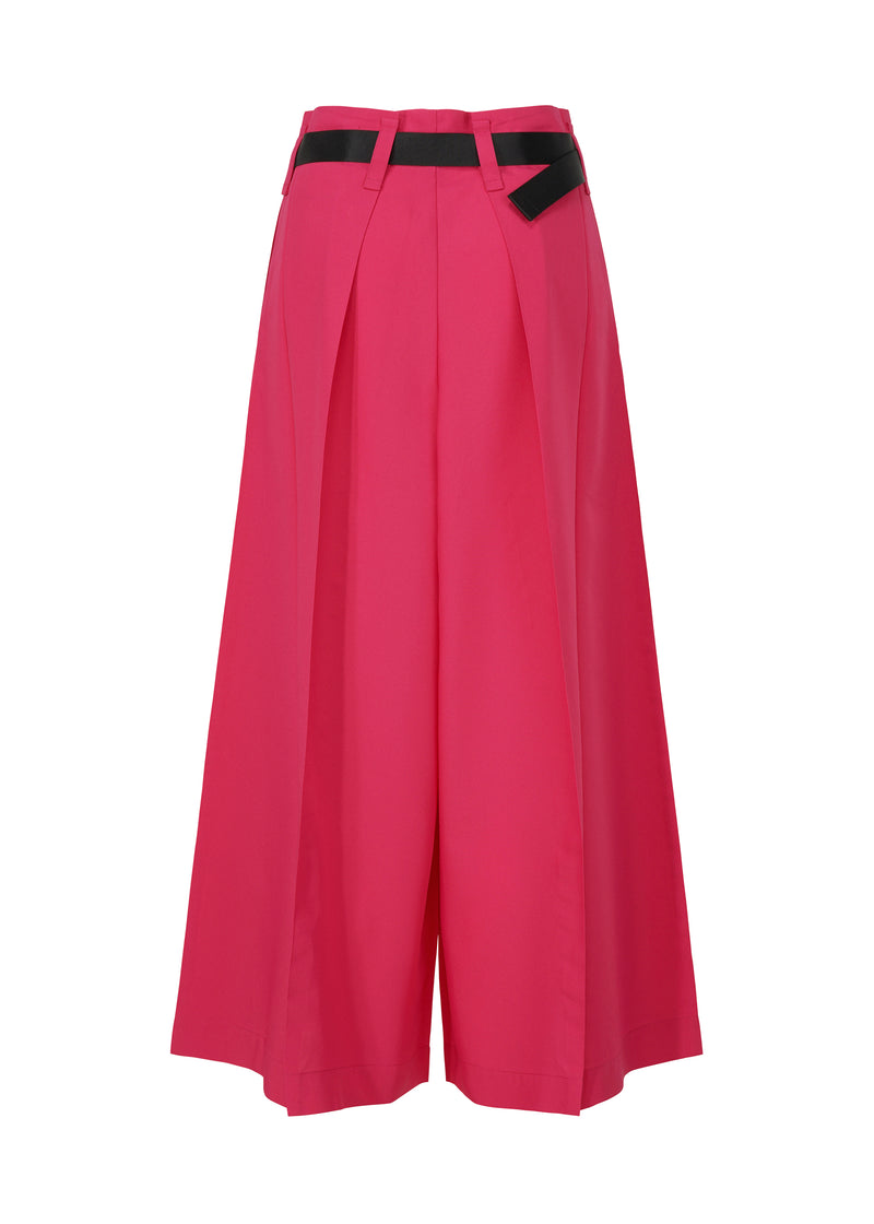 OBLIQUE FOLD BOTTOMS Trousers Magenta