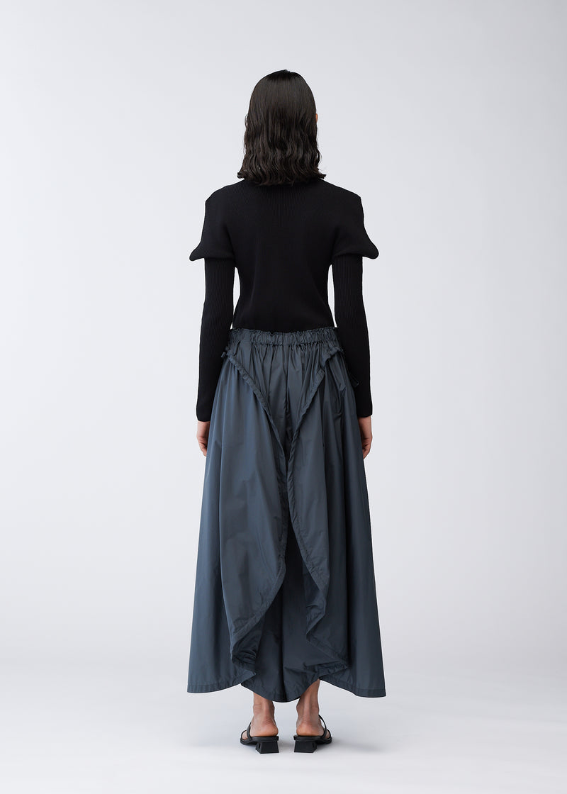 GATHERED BALLOON Trousers Charcoal Grey