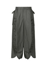 GATHERED BALLOON Trousers Charcoal Grey