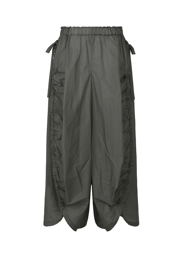 GATHERED BALLOON Trousers Charcoal Grey