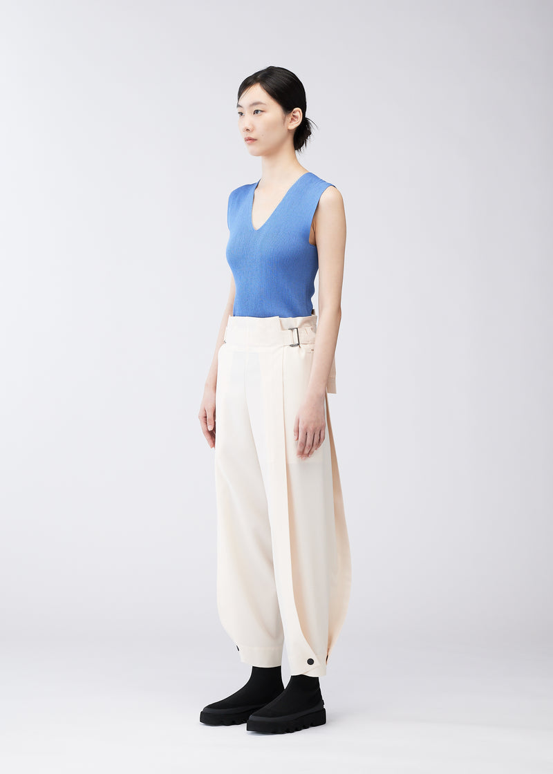 FLAT TUCK Trousers Ivory