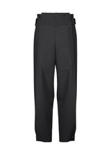 FLAT TUCK Trousers Black