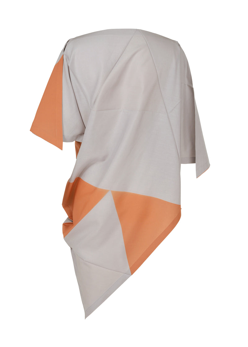 TRIANGLE PRINT T Tunic Grey x Apricot