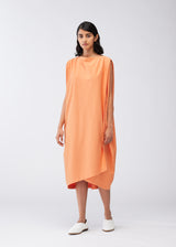 CROSSCUT JERSEY Dress Apricot