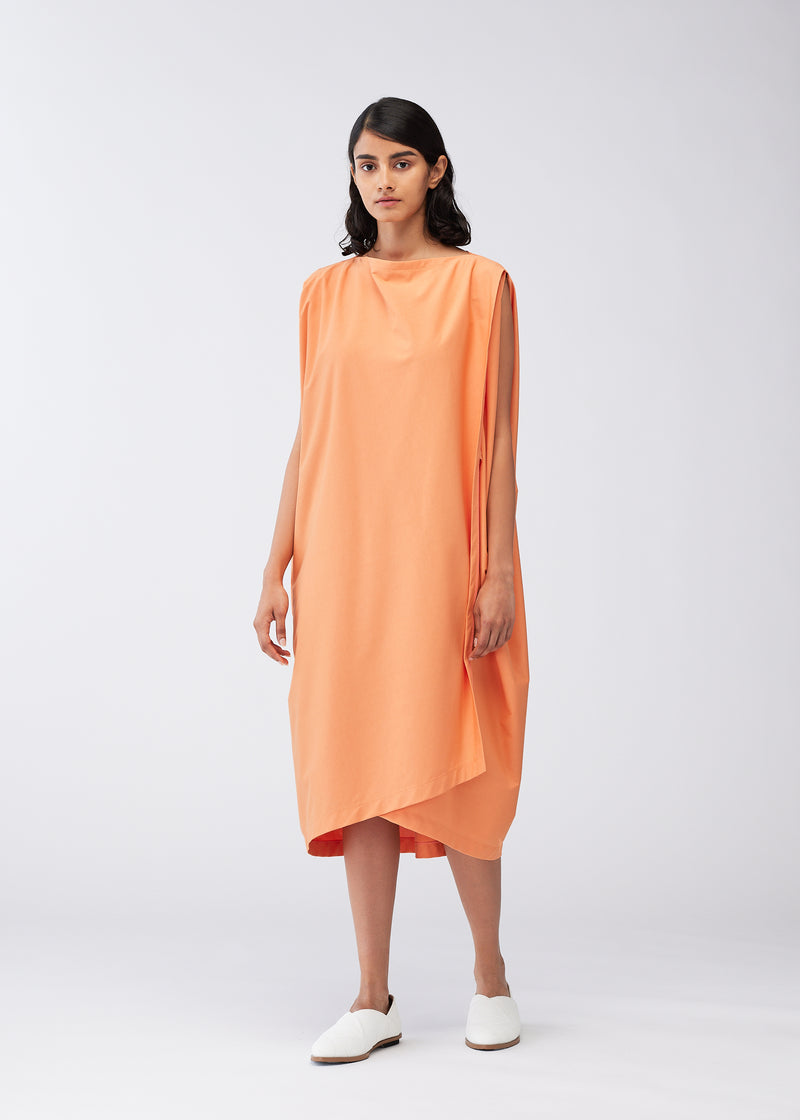 CROSSCUT JERSEY Dress Apricot