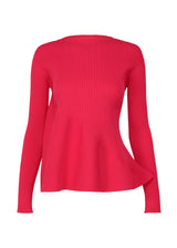 CONTRAST KNIT Top Pink