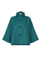 WOOL LIKE FLAT TUCK Jacket Dark Turquoise