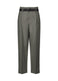 OBLIQUE FOLD BOTTOMS Trousers Dark Grey