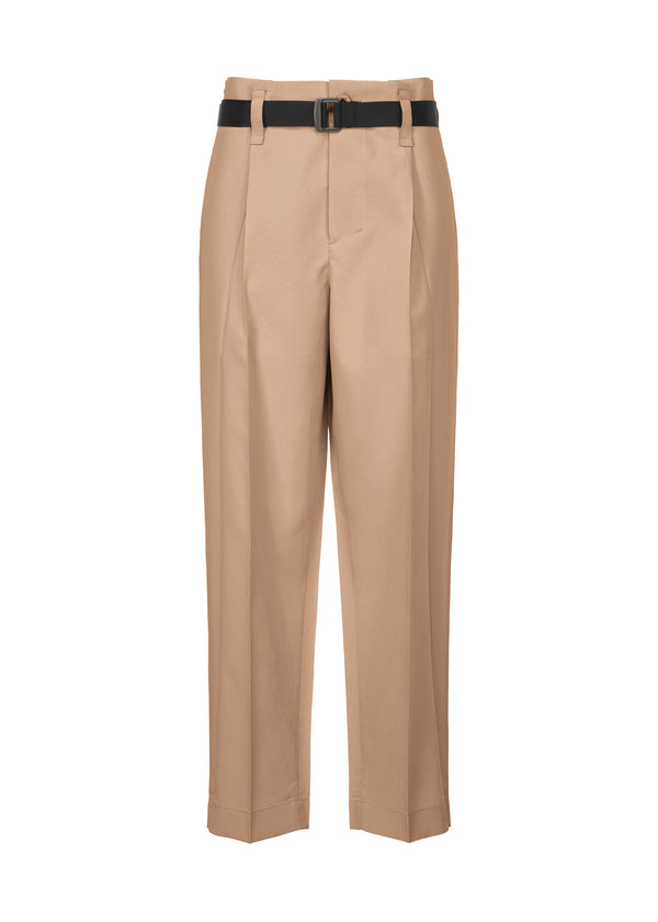 OBLIQUE FOLD BOTTOMS Trousers Beige