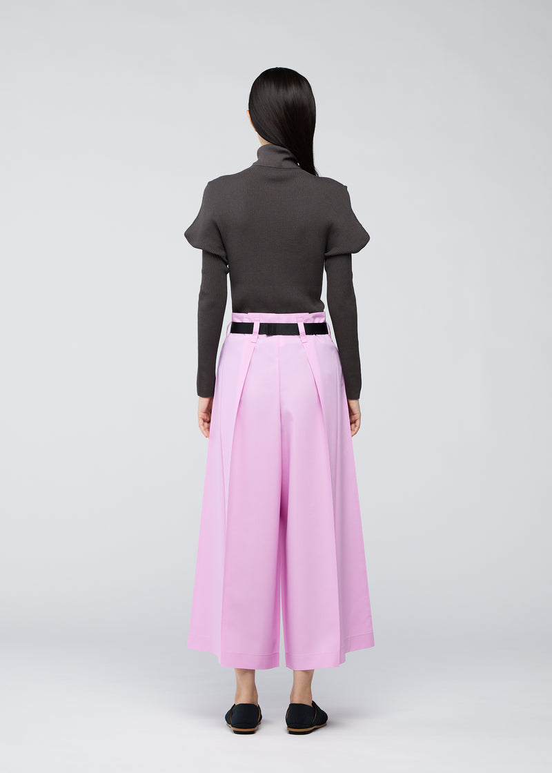 OBLIQUE FOLD BOTTOMS Trousers Pink