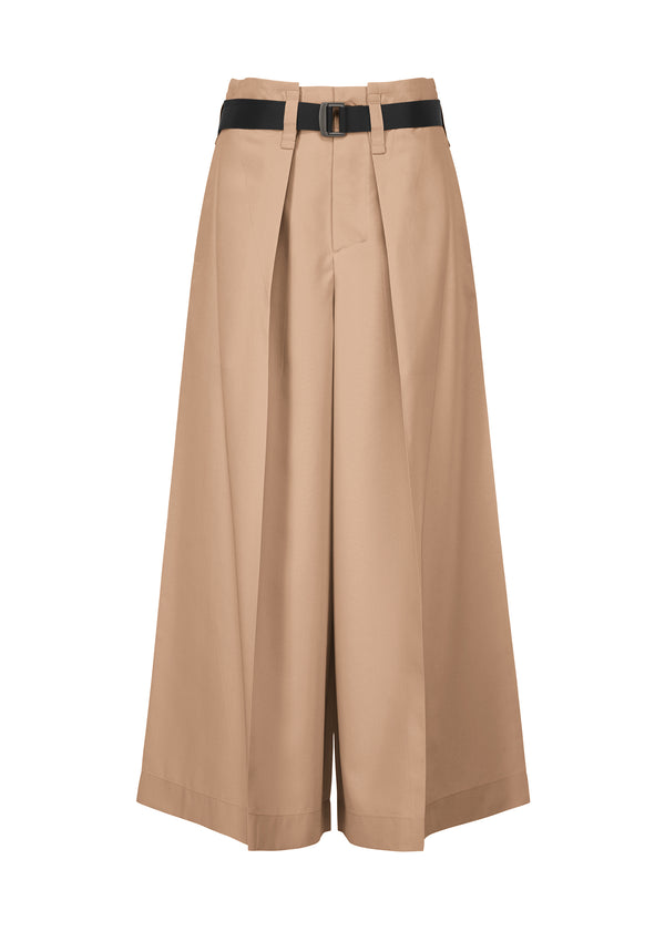 OBLIQUE FOLD BOTTOMS Trousers Beige