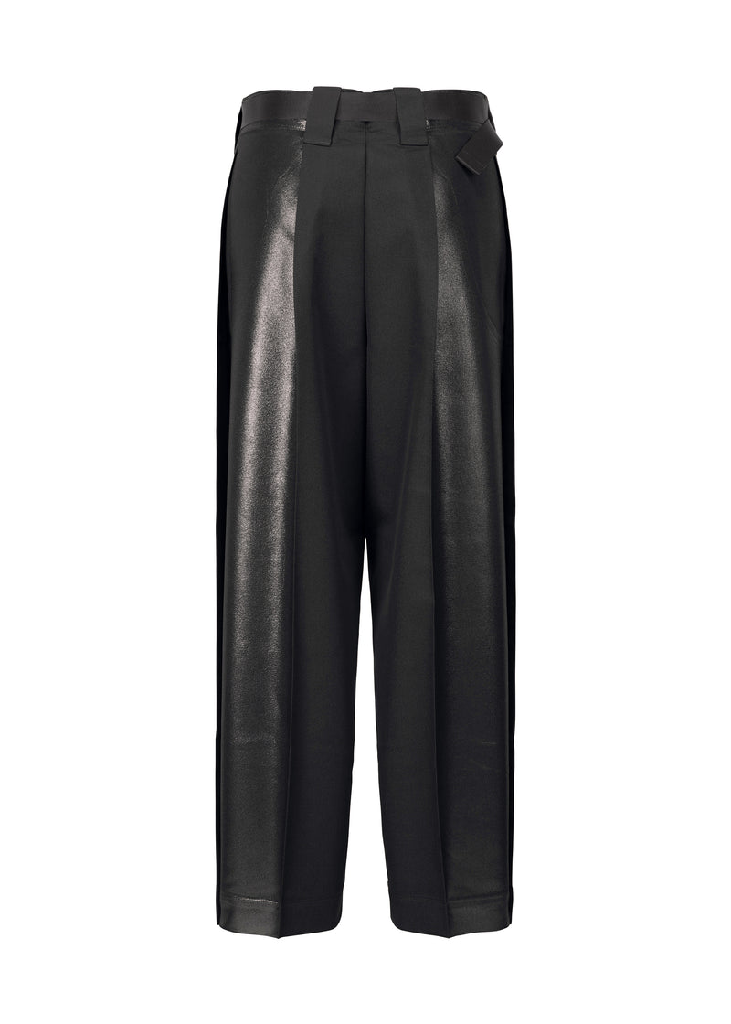 TUCKED FOIL Trousers Black