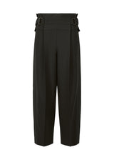 WOOL LIKE FLAT TUCK Trousers Black