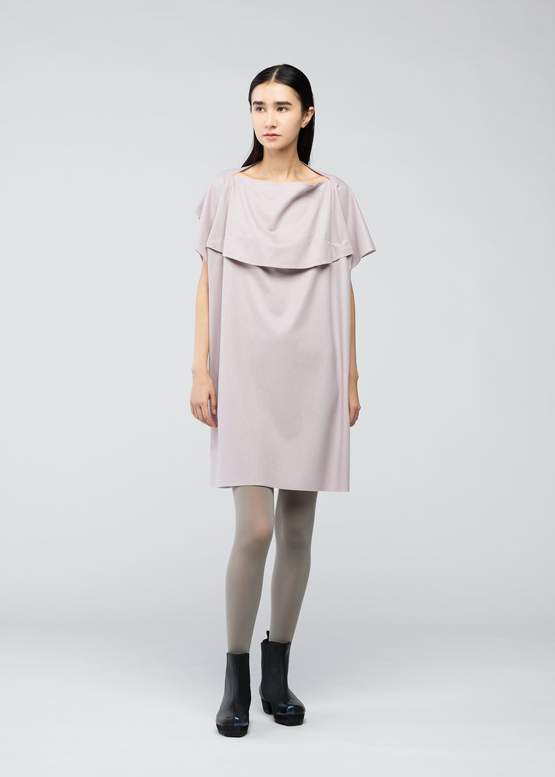 CLEANCUT WOOL Dress Pale Grey