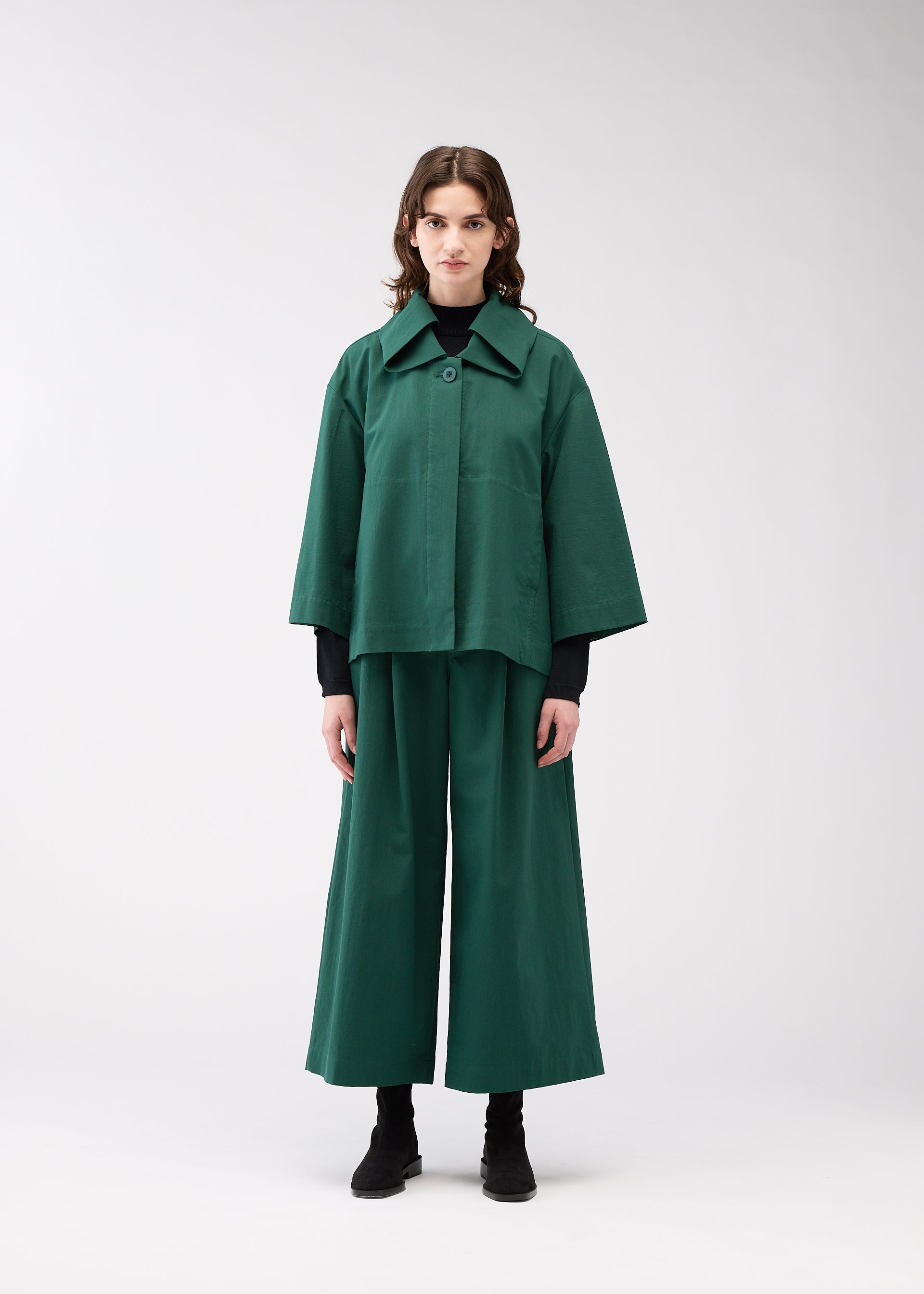 WASHI STRETCH Jacket Green – ISSEY MIYAKE EU