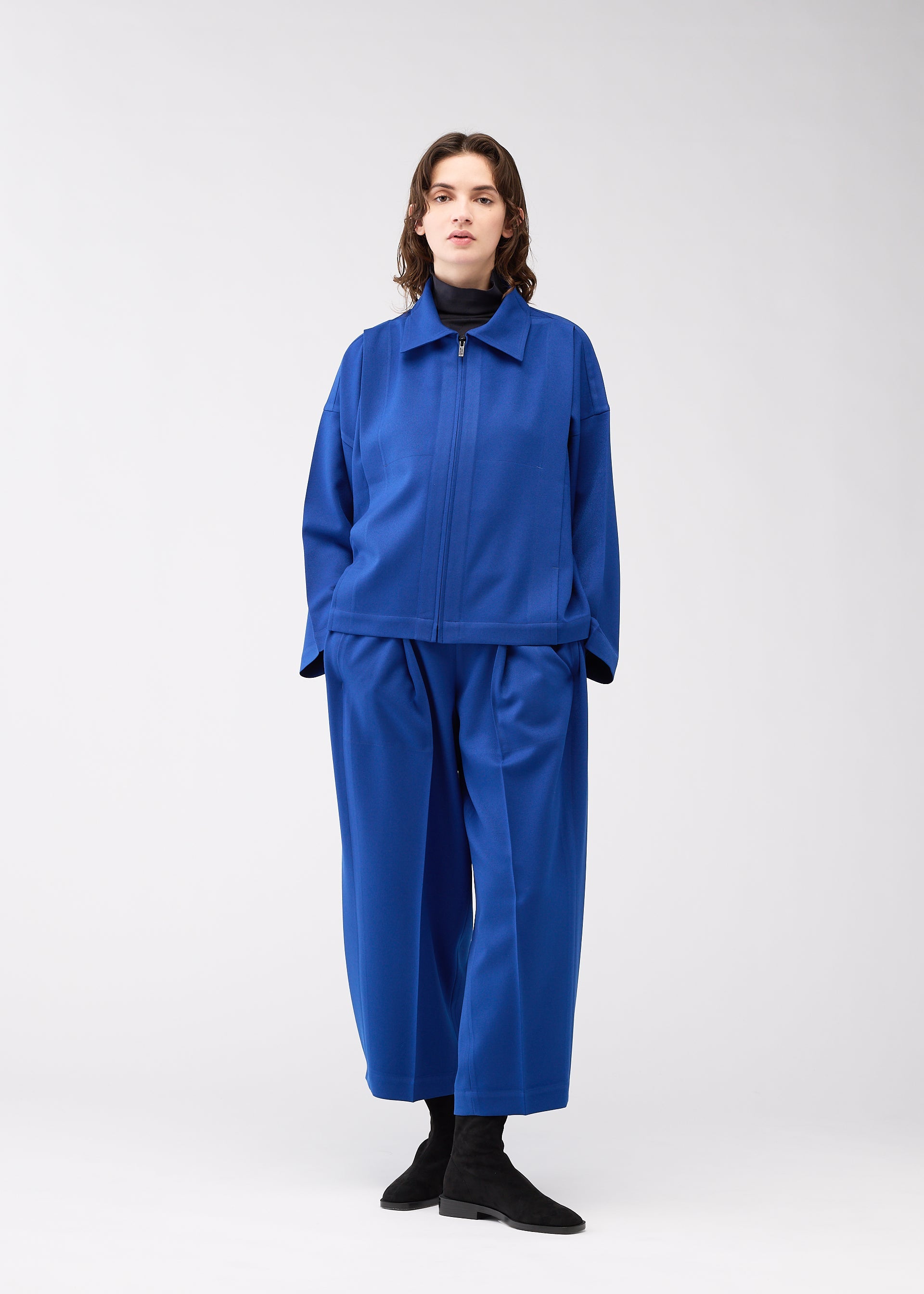 WOOL LIKE FLAT TUCK Jacket Black – ISSEY MIYAKE EU