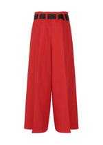 A detail shot of the 132 5. Issey Miyake FLAT SIDE FOLD trousers.