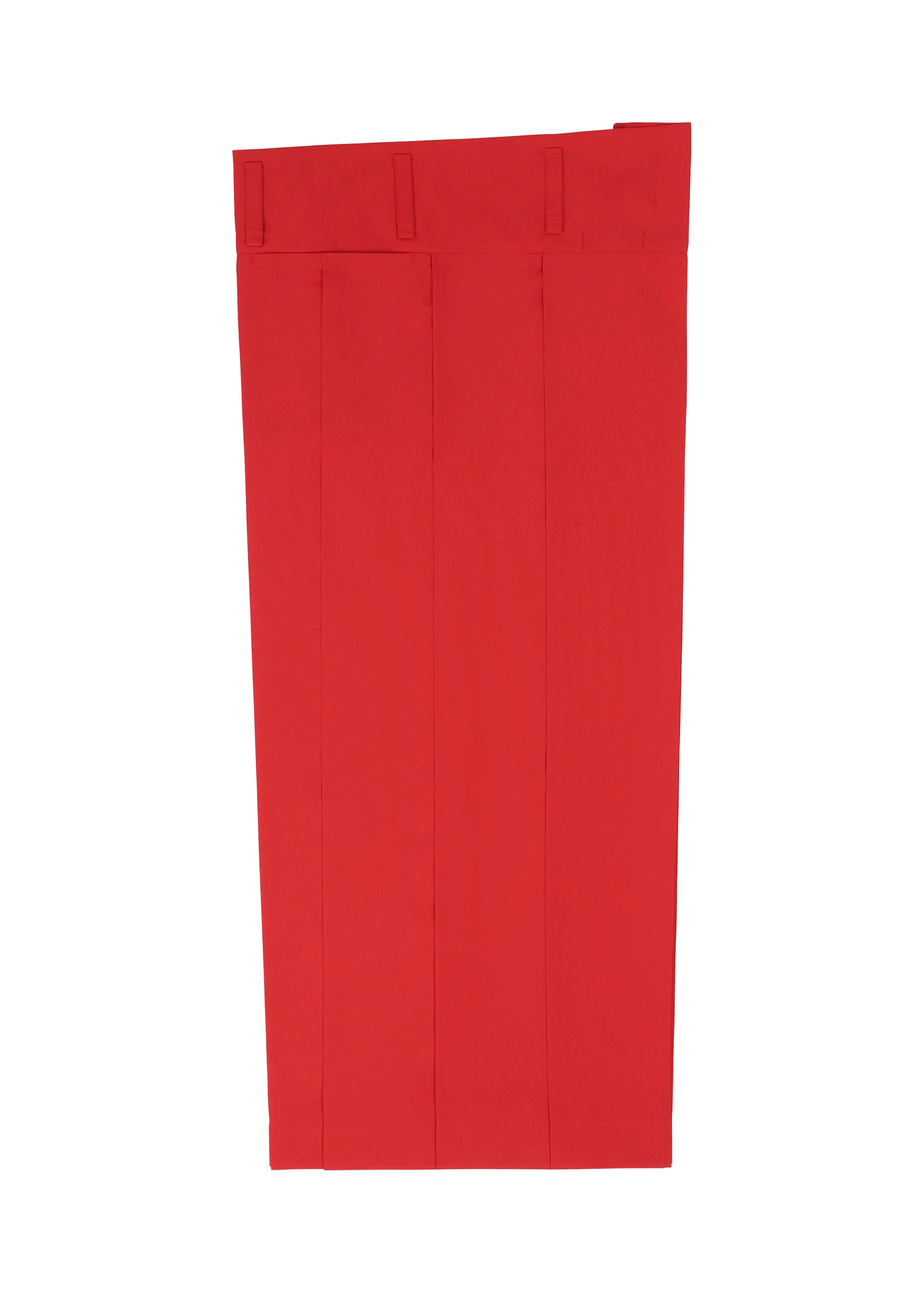 A detail shot of the 132 5. ISSEY MIYAKE FLAT SIDE FOLD trousers.