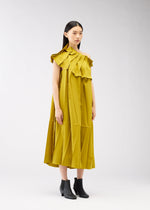 A model wears the 132 5. Issey Miyake NO.3 dress.