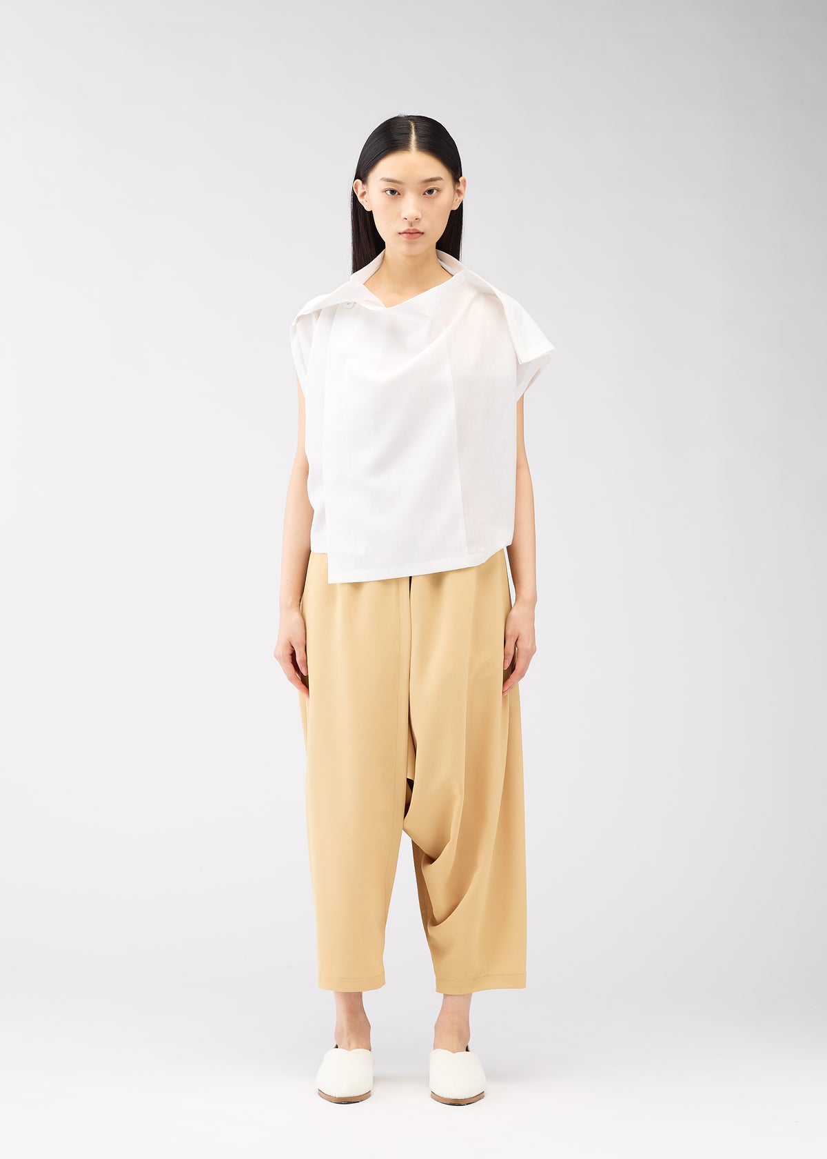 SQUARE RAMIE Top Green