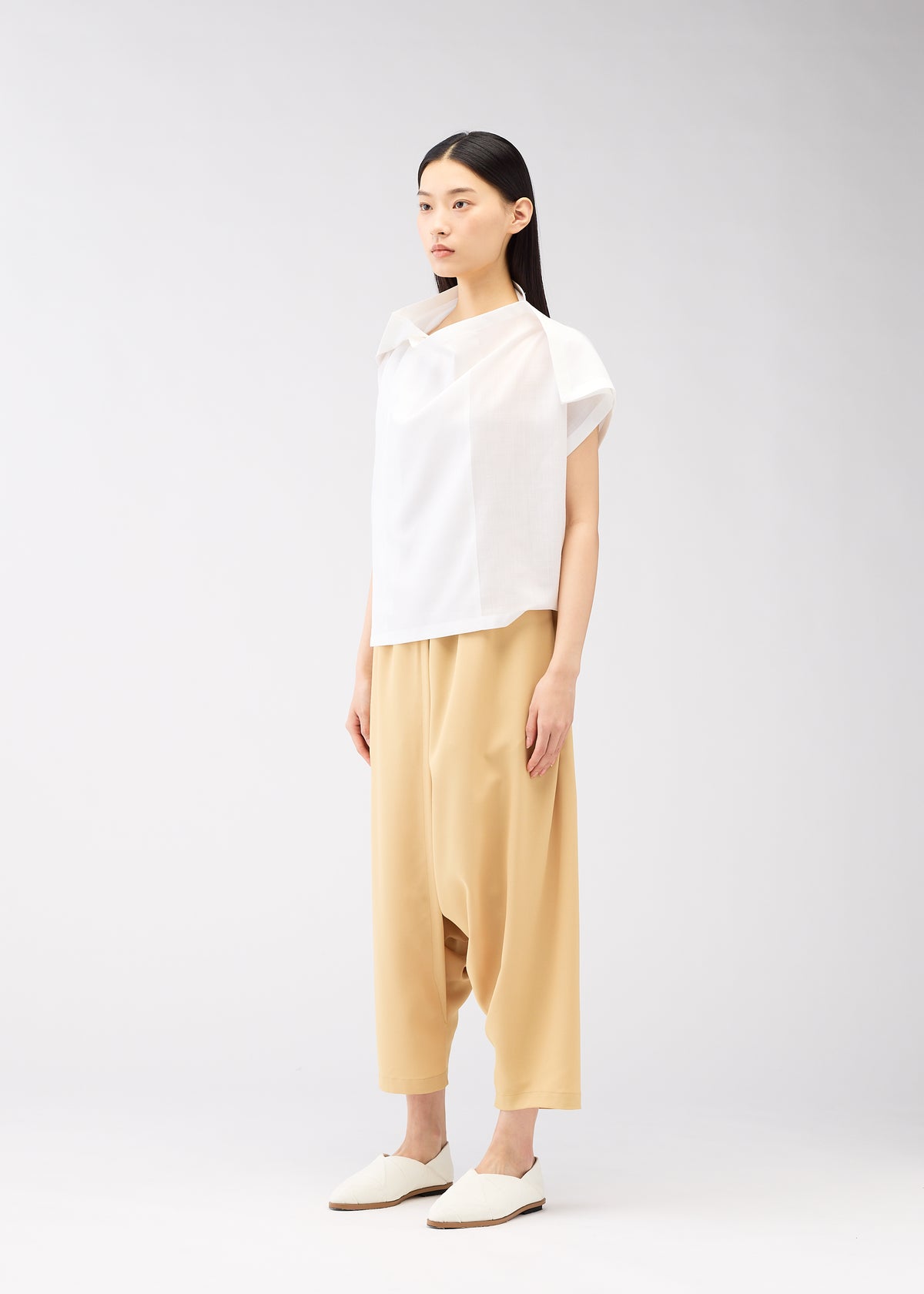 SQUARE RAMIE Top Green