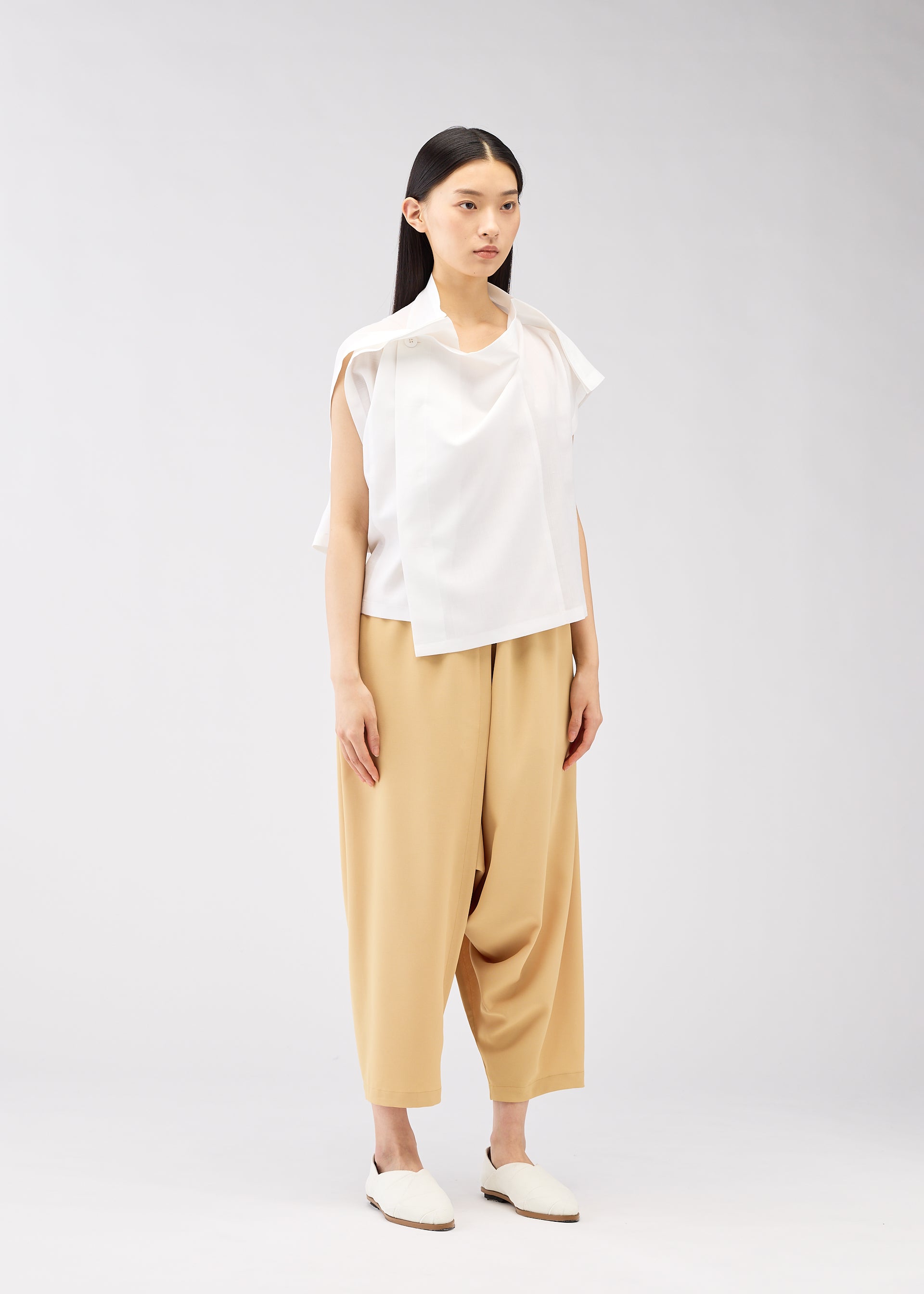 SQUARE RAMIE Top Green