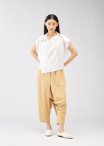 SQUARE RAMIE Top Green