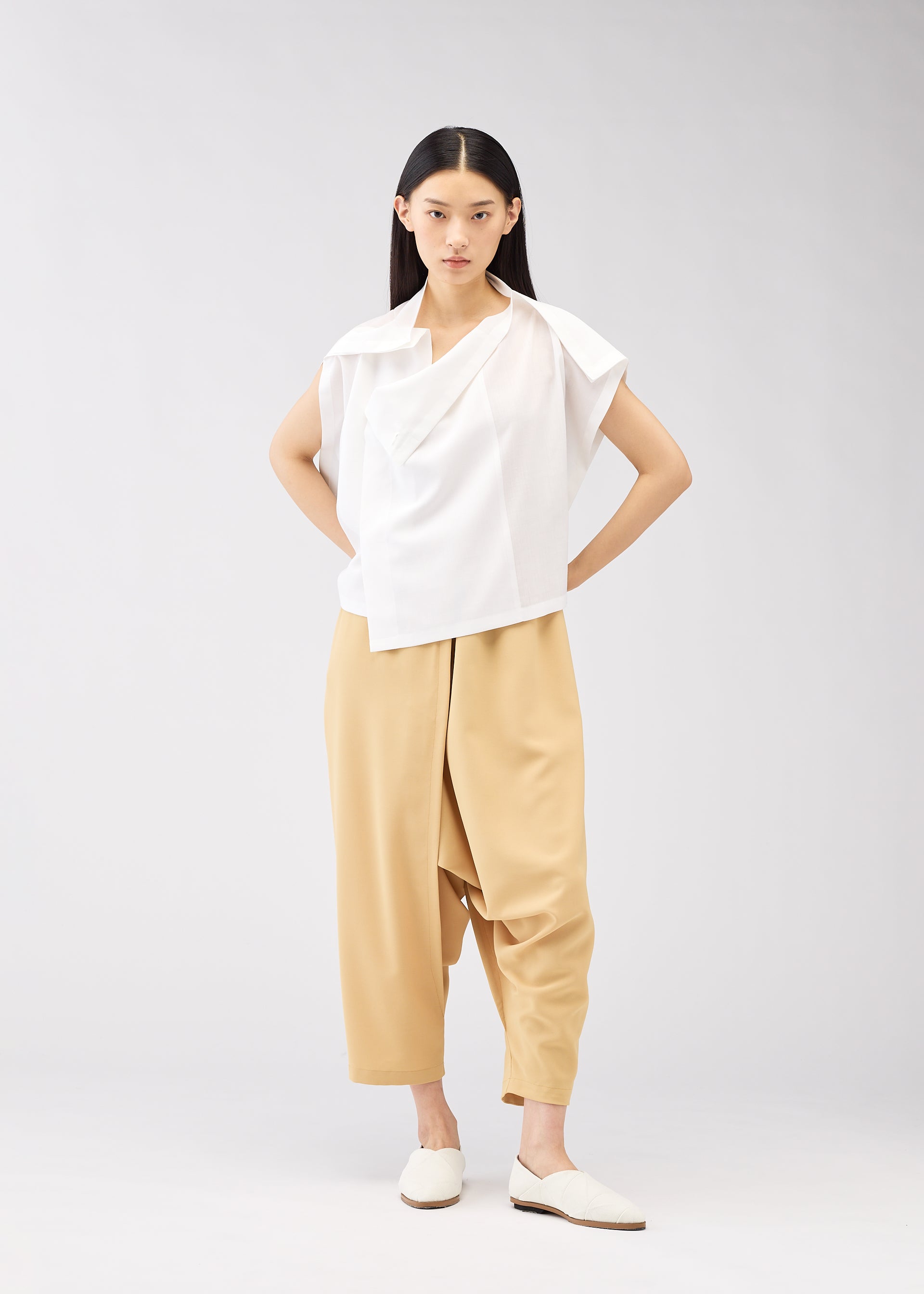 SQUARE RAMIE Top Green