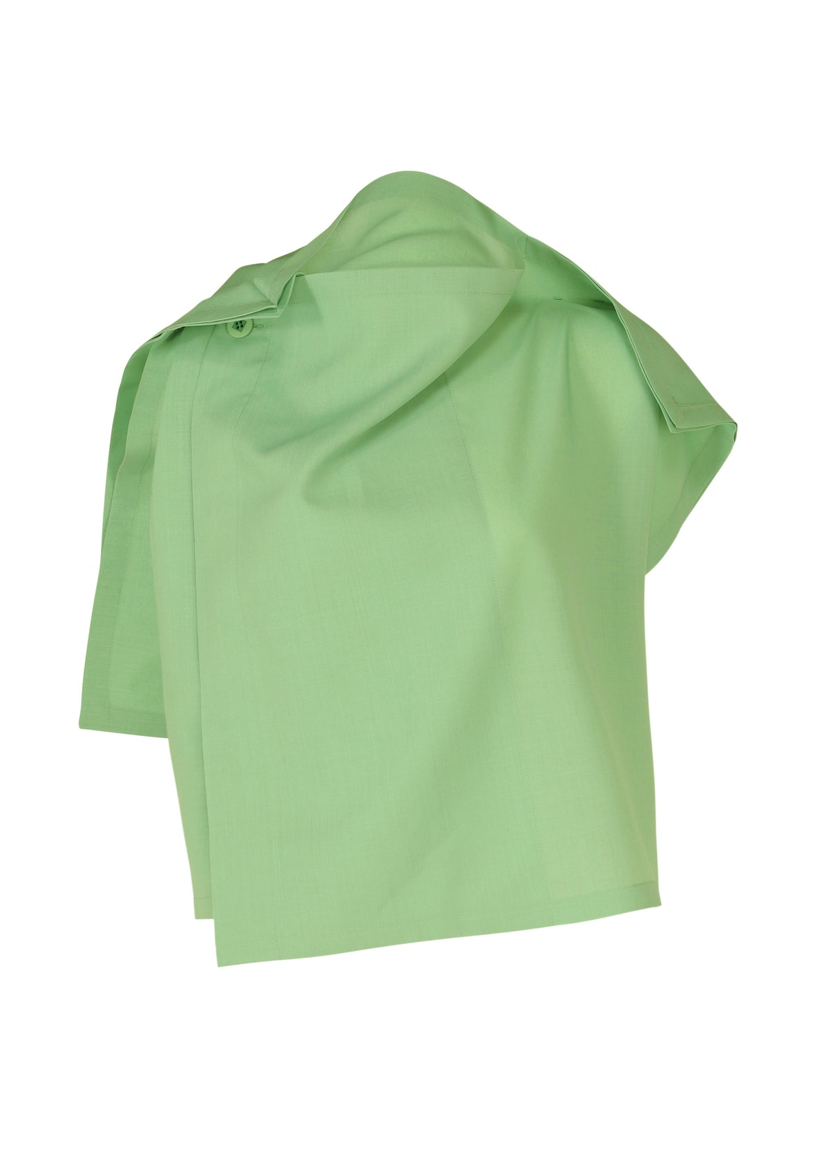 SQUARE RAMIE Top Green