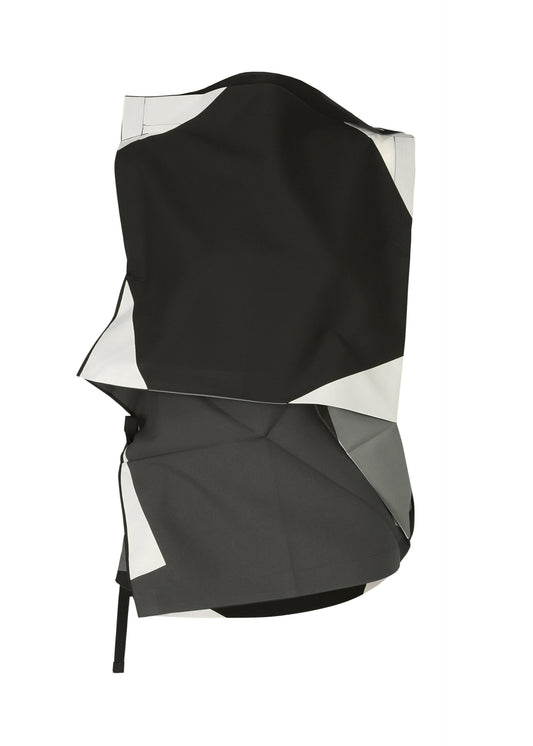 A product shot of the 132 5. ISSEY MIYAKE POSITIONS shirt in black (15).