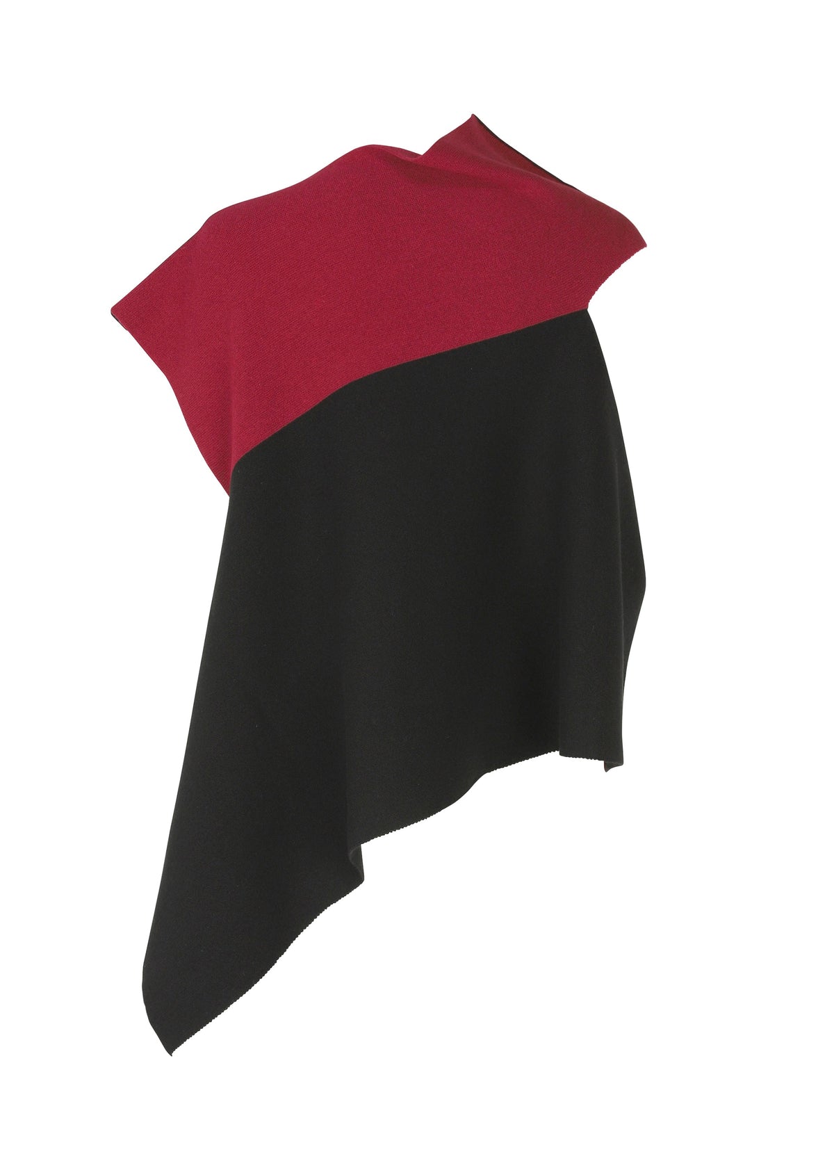 A detail shot of the 132 5. Issey Miyake POSITIONED KNIT top.