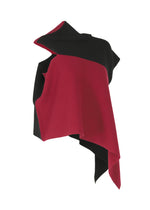 A detail shot of the 132 5. Issey Miyake POSITIONED KNIT top.