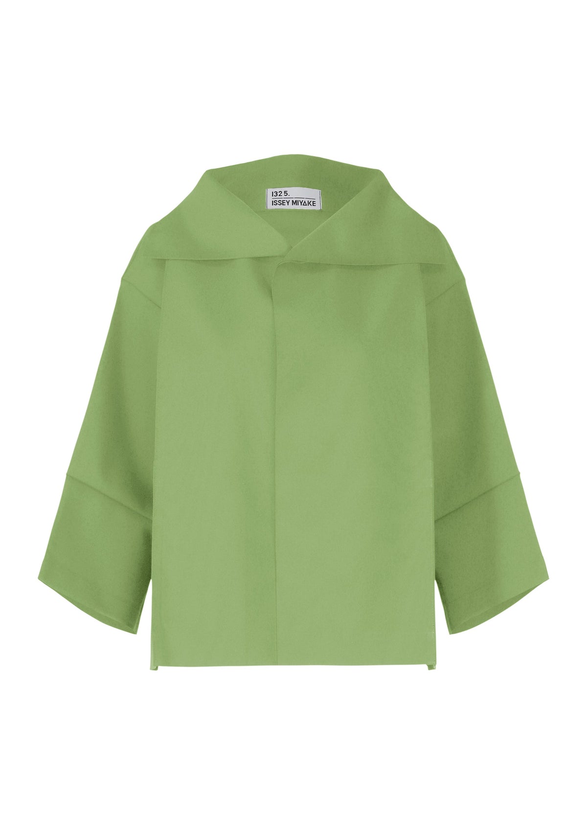 A product shot of the 132 5. ISSEY MIYAKE 132 5. FLAT 2 jacket in olive green.