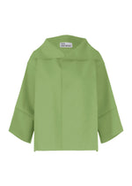 A product shot of the 132 5. ISSEY MIYAKE 132 5. FLAT 2 jacket in olive green.
