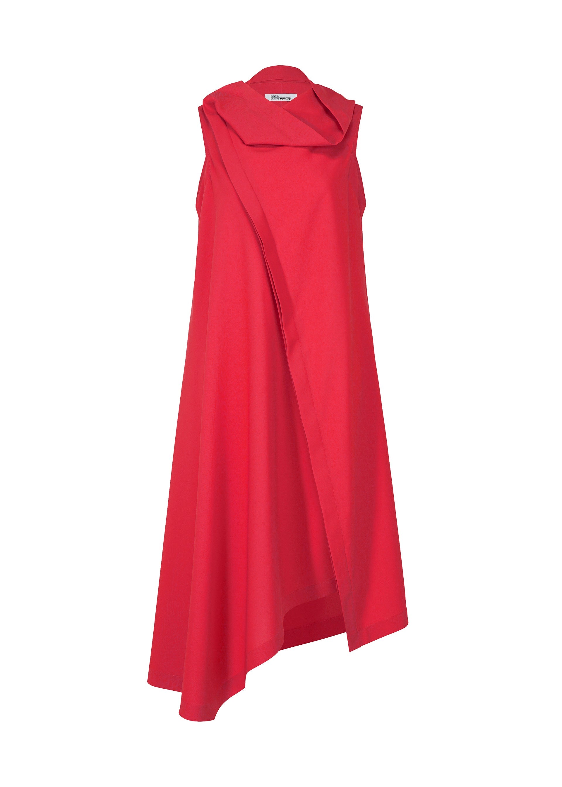 A product shot of the 132 5. Issey Miyake SEAMLESS dress in magenta (25), recurring_style.
